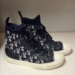 Dior High-Top Sneakers in Black and White